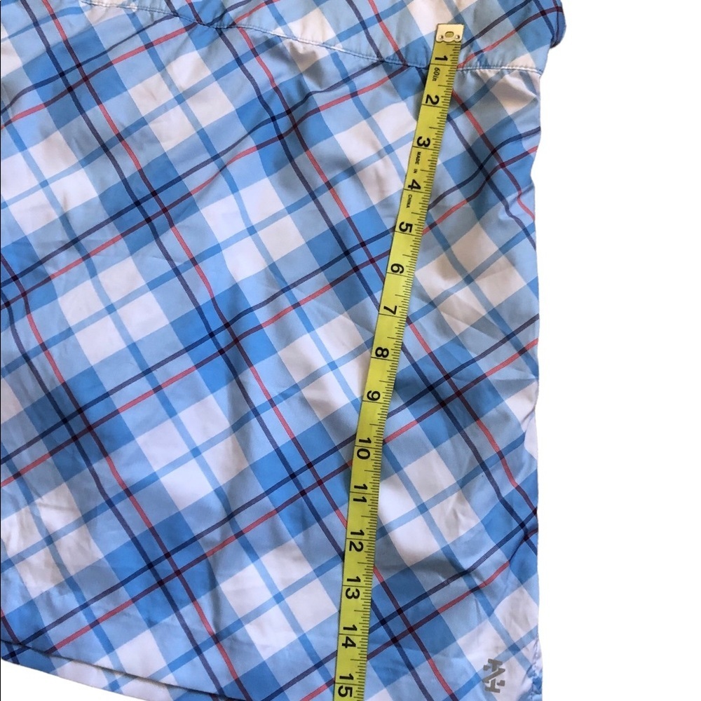 Izod Golf Blue Plaid mid rise Skort size 4 - Picture 9 of 9